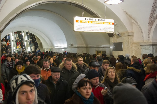 Один будний день из жизни московского метро