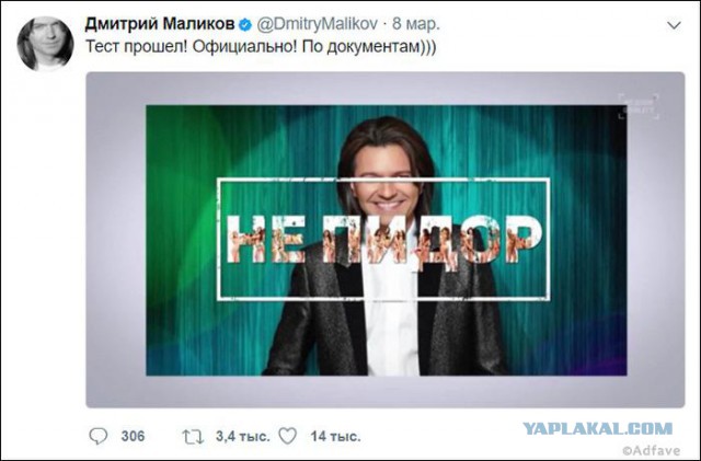 ТОП-15 самых ироничных твитов Дмитрия Маликова