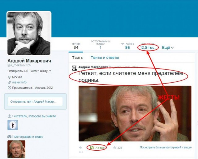 Макаревич: россияне сами в печки готовы прыгать по велению власти