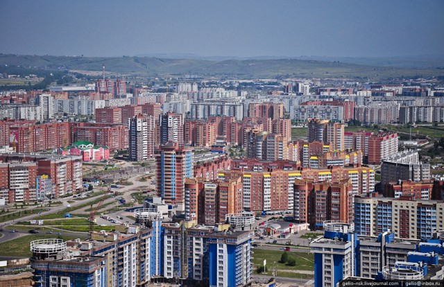 Виртуальное путешествие в Красноярск: Вид с высоты