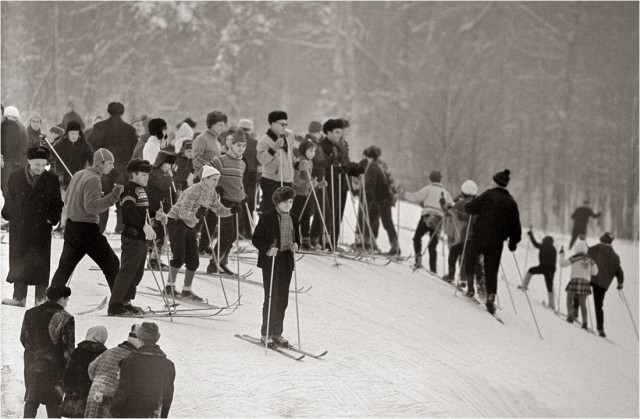 Когда айфонов не было, а снег был, Москва.