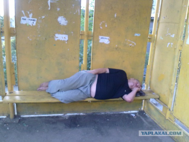 Спящая парочка в электричке