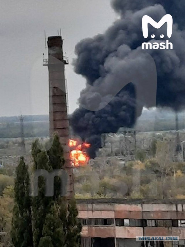 В Белгородской области горит подстанция