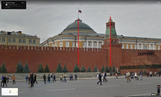 Купол Сенатского дворца со следами