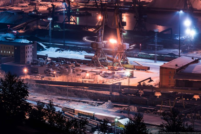 Полярная ночь. Мурманск