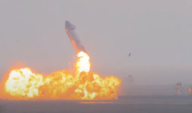 Полёт испытательного прототипа корабля Starship SN10