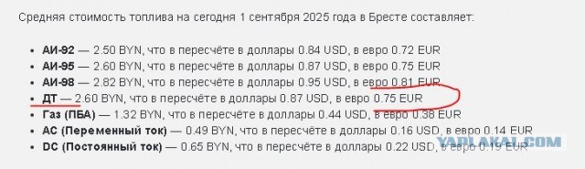 Топливо подешевело