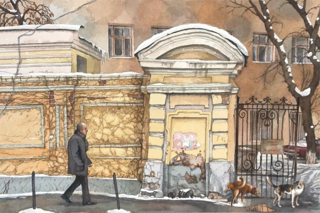Городские пейзажи Елены Дергилёвой