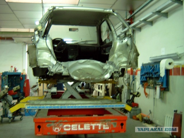 Ремонт автомобиля со сложным перекосом.