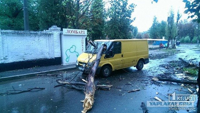 Ночной ураган в Днепропетровске, 24.09.2014.