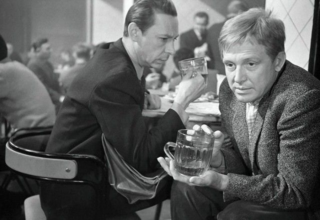 На съёмках "Берегись автомобиля"