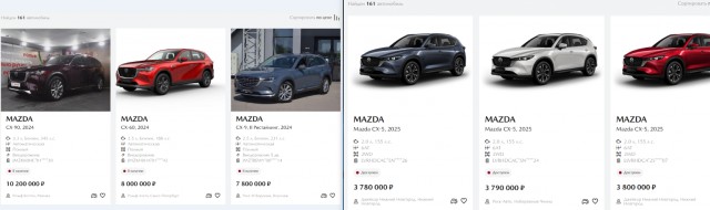 Mazda возобновила продажи автомобилей в России с заводской гарантией