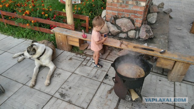 Когда чешутся руки и камни лежат под ногами... Получается уличная печь-барбекю заваленная камнями)