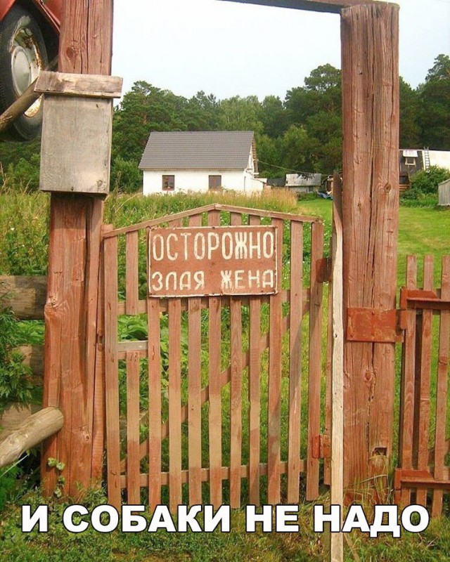 Смешные объявления, надписи и вывески
