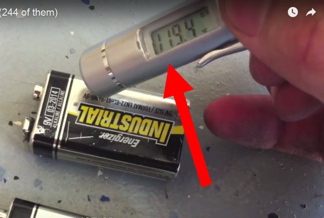 12V источник питания из 8 АА батареек