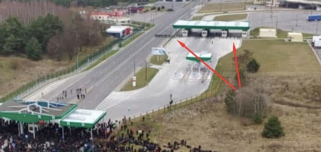 Количество польских силовиков, вставших на пути у мигрантов