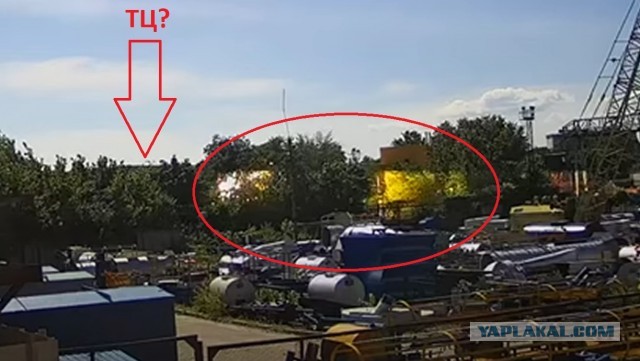 Видео  с камер видеонаблюдения во время  удара по Кремнчугу