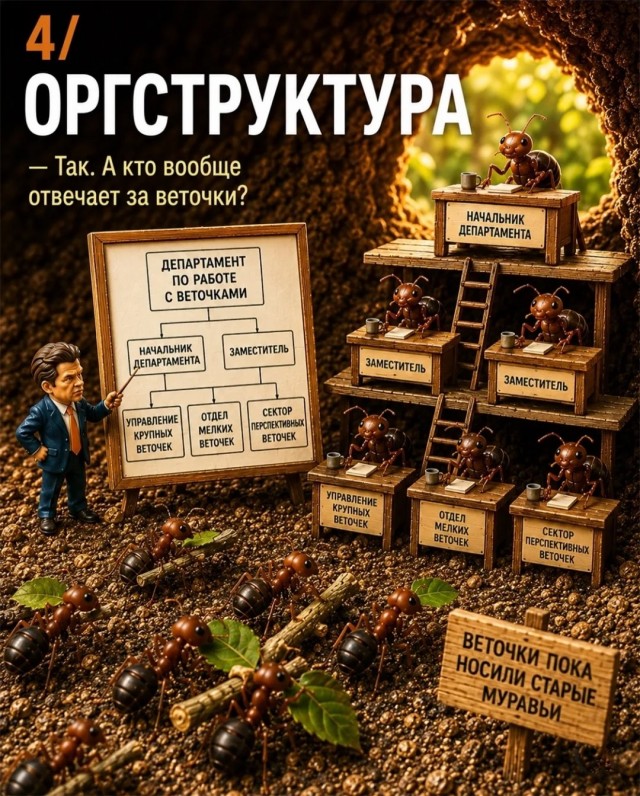 Эффективный руководитель муравейника