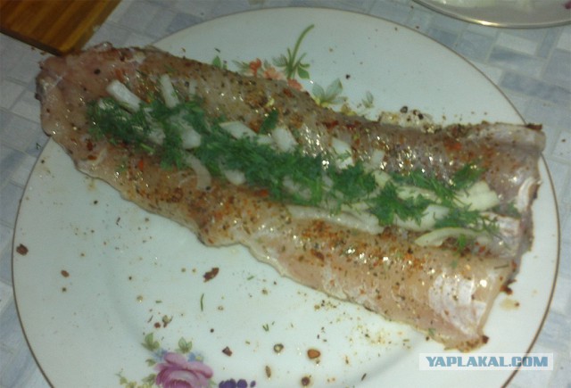 Карась жареный.