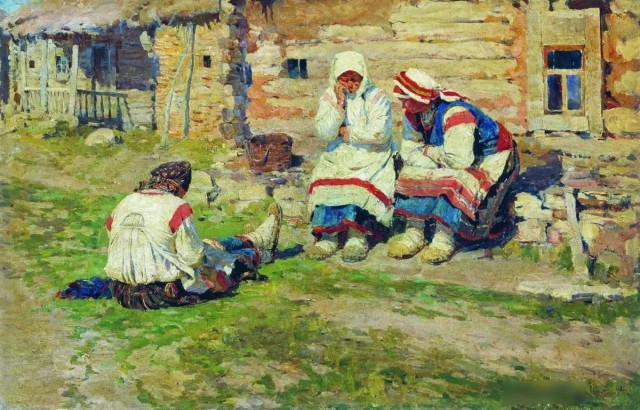 Жалкие огороды русских крестьян по свидетельству очевидца.