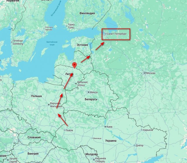 Во время сегодняшней атаки на Санкт-Петербург украинские БПЛА-камикадзе снова использовали воздушное пространство стран Прибалтики.