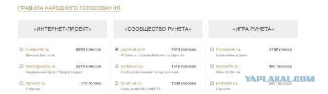 ЯП получил Премию Рунета 2015