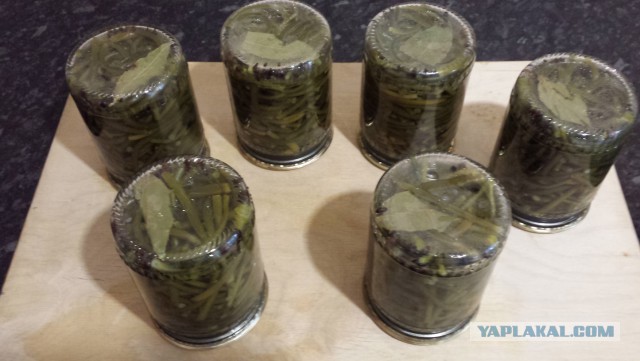Маринованные стрелки чеснока