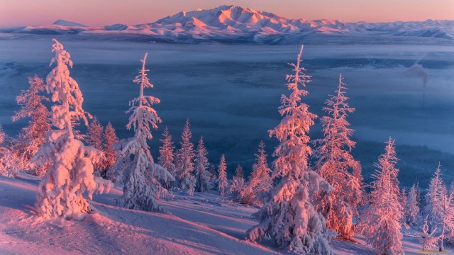 Зимняя суровая Якутия
