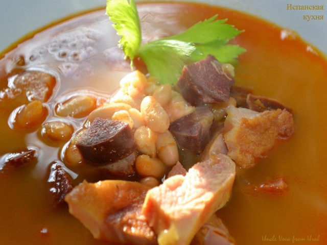 Астурийская фабада из Лигурии....