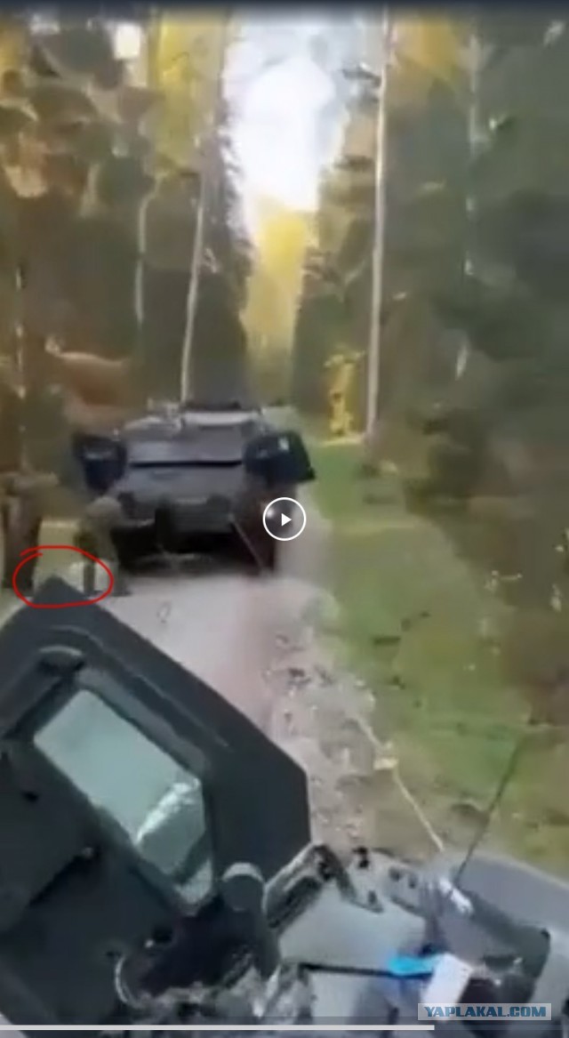 Эстонские механизированные части на марше