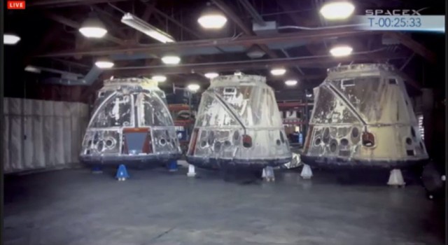 Запуск Falcon 9 FT с грузовым кораблем Dragon к МКС
