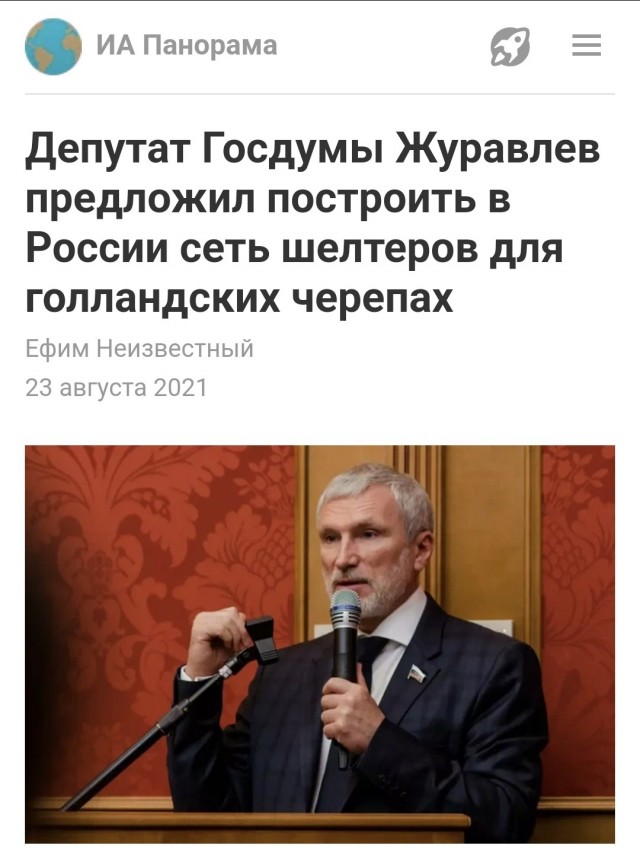 Бордель для черепах, или вопрос к депутатам Госдумы.