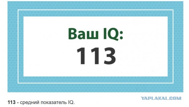 А какой у Вас IQ?