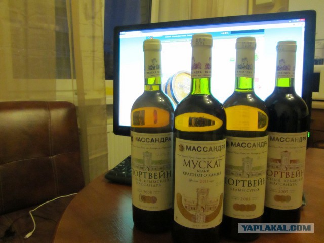 Цены на винную продукцию завода "Массандра"