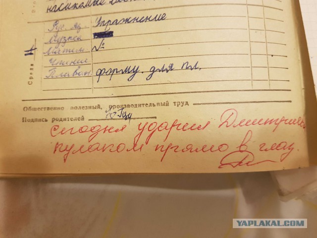 Школьный дневник из 50-х годов.