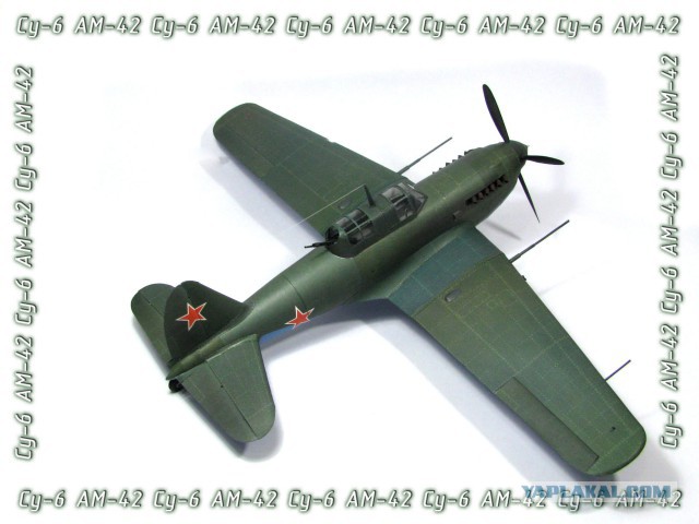 СУ-6. Модель самолета из бумаги