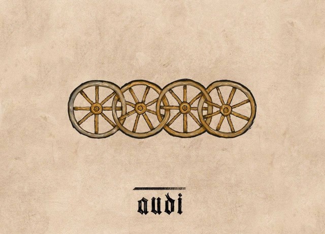 Как выглядели бы известные логотипы в Средневековье