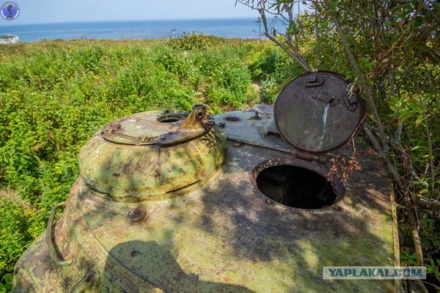 Редчайший танк ИС-2М с ломанным носом: заброшенная на Сахалине рота танковых огневых точек ИС-2 "Стародубское"