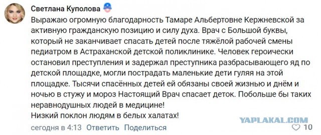 В Астрахани зоозащитники схватили пенсионера за грудки и обвинили в травле собак