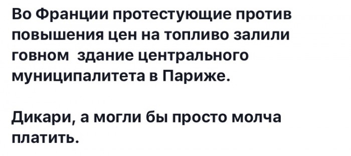 Дочь Дмитрия Пескова Лиза участвует в протестах против повышения цен на бензин во Франции