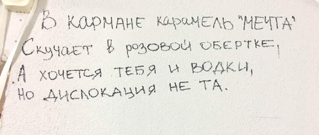 На заборе