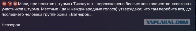 Колонна "вагнеровцев" попала в засаду туарегов в Мали (страна в Африке)