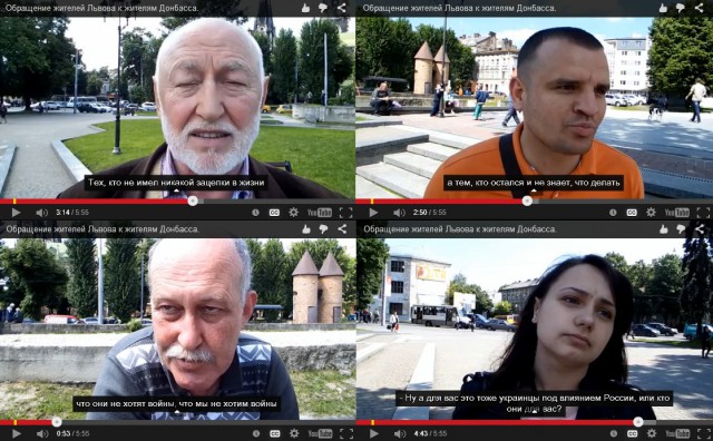 Мнения жителей Львова и Донецка на войну