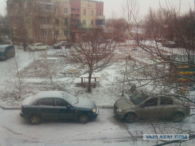 А у нас снежок выпал!