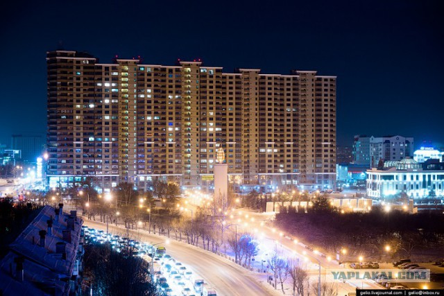 Зимняя Тюмень с высоты