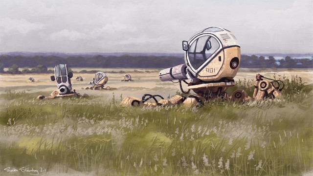 Альтернативное развитие мира от Саймона Сталенхага (Simon Stalenhag)