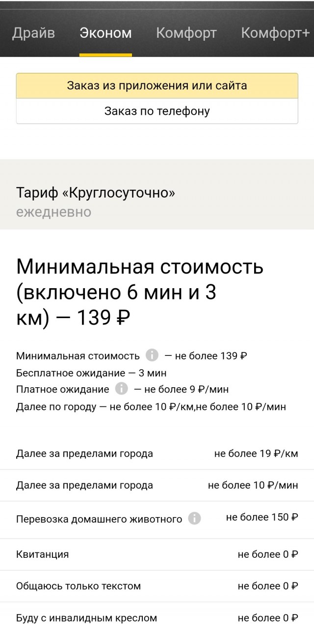 Стоимость перевозки в такси в России побила исторический рекорд за 10 лет и достигла ₽32,5 в расчете на 1 км
