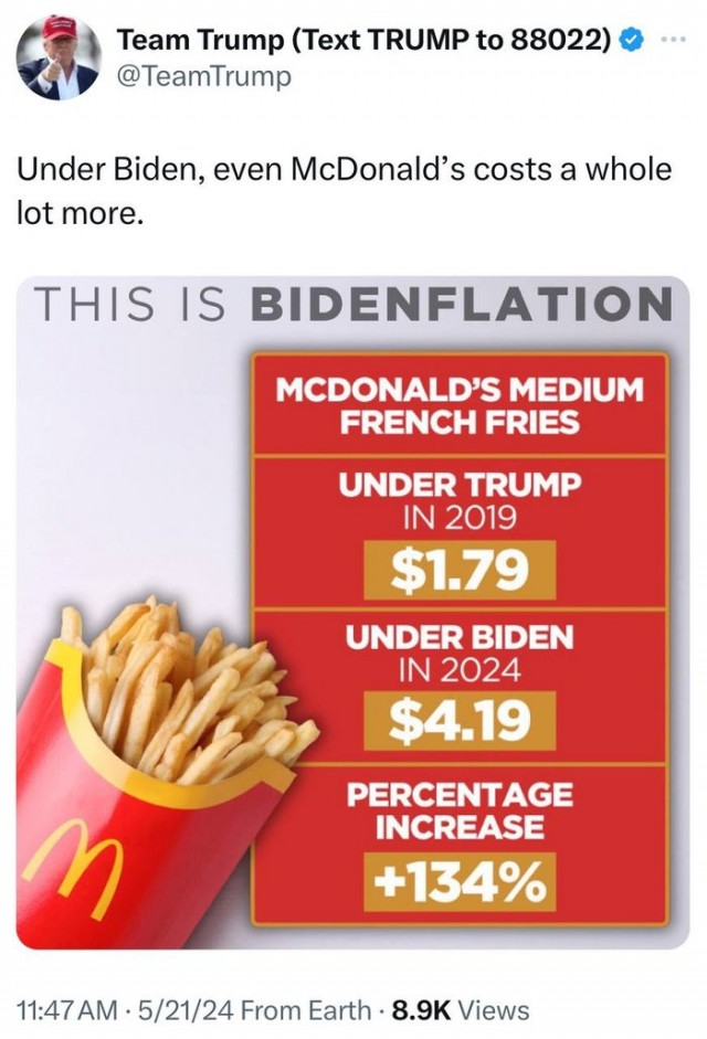 Политехнологи Трампа знают куда бить. По святым для каждого американца скрепам: желудок и кошелёк