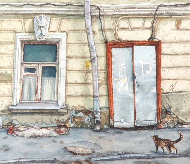Городские пейзажи Елены Дергилёвой