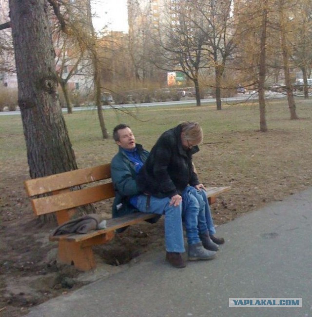 Секс на лавочке! 18+